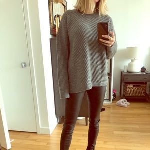 Vince side slit asymmetric sweater